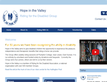 Tablet Screenshot of hopeinthevalley.org
